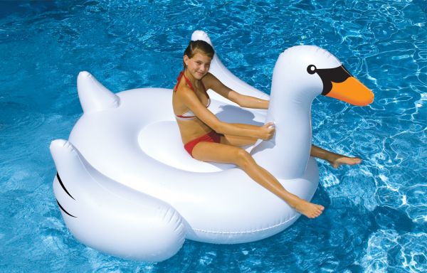 myPool Aufblasbarer schwimmender Riesen Schwan XXL